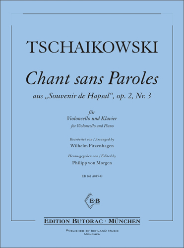 Cover - Tschaikowski Chant sans Paroles, op. 2, Nr. 3